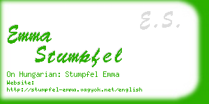 emma stumpfel business card